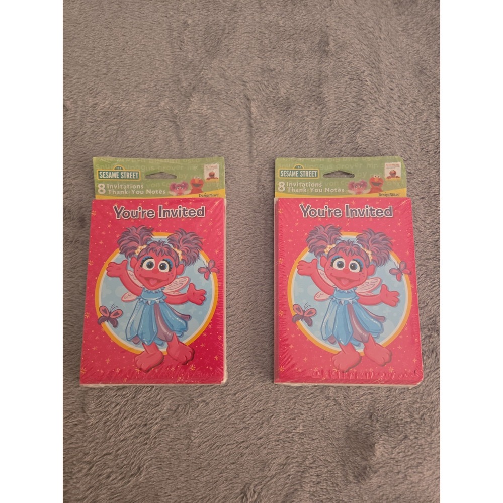 Vintage Sesame Street Abby Cadabby 8pck Invitations & Thank Yous by DesignWare